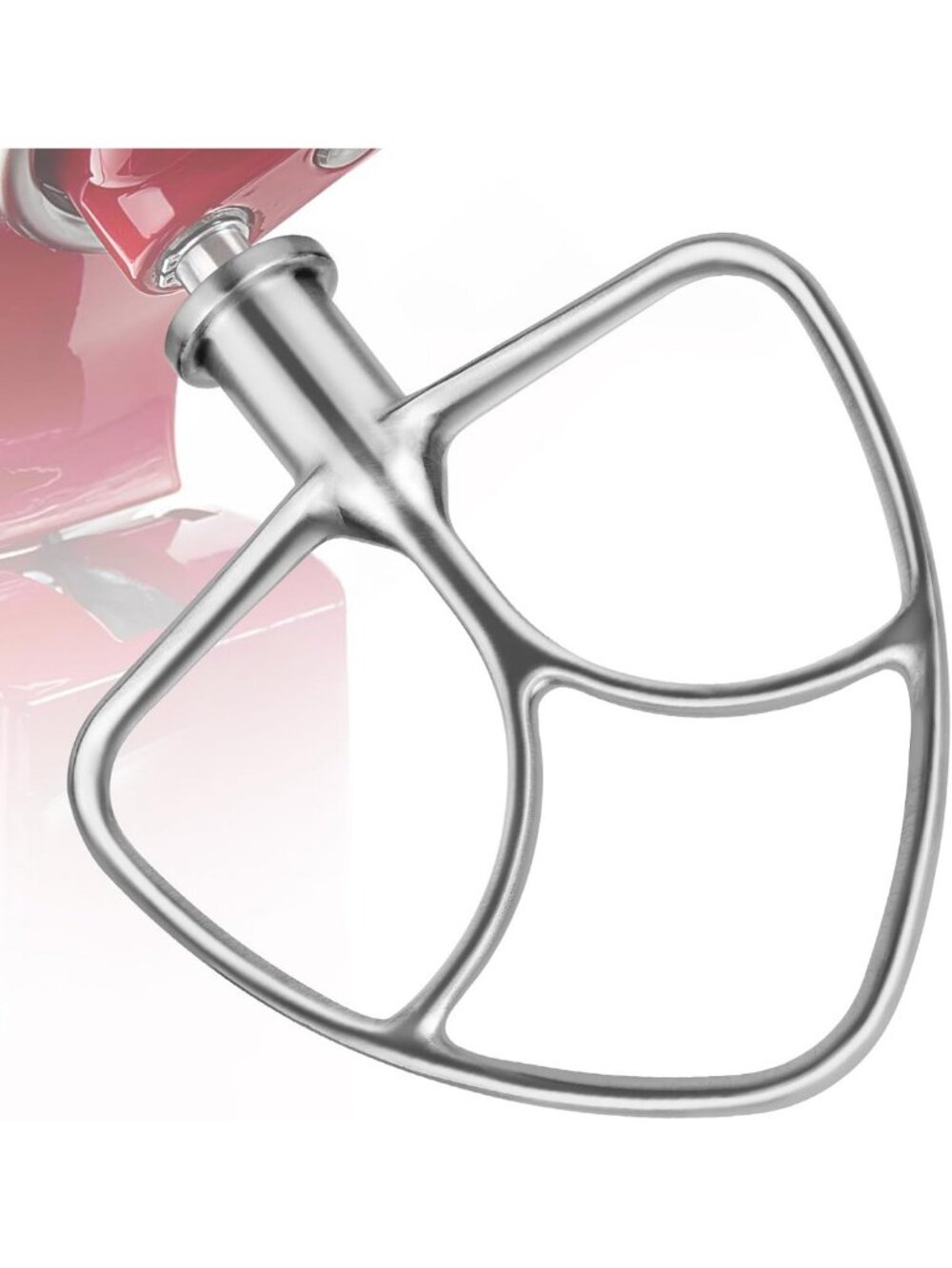 Stainless Steel Flat Beater Paddle Attachment for 4.5-5 Qt Stand Mixers
